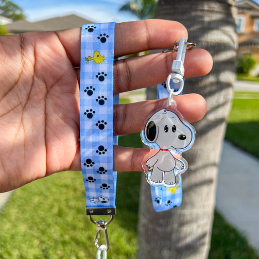 Puppy Wrist Lanyard Keychain and Sticker