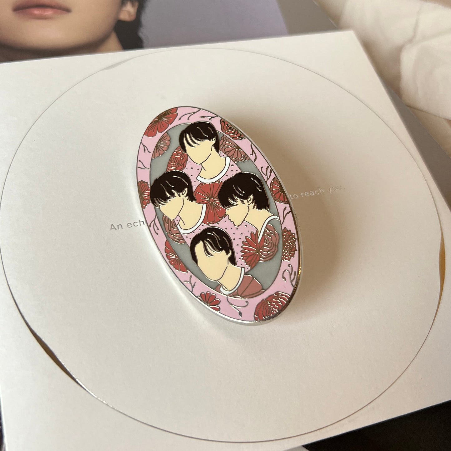 Face Flower Pin