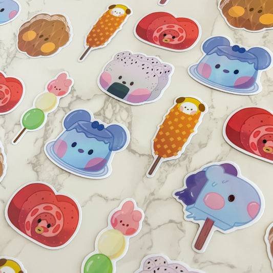 OT7 Transparent Foodie Sticker