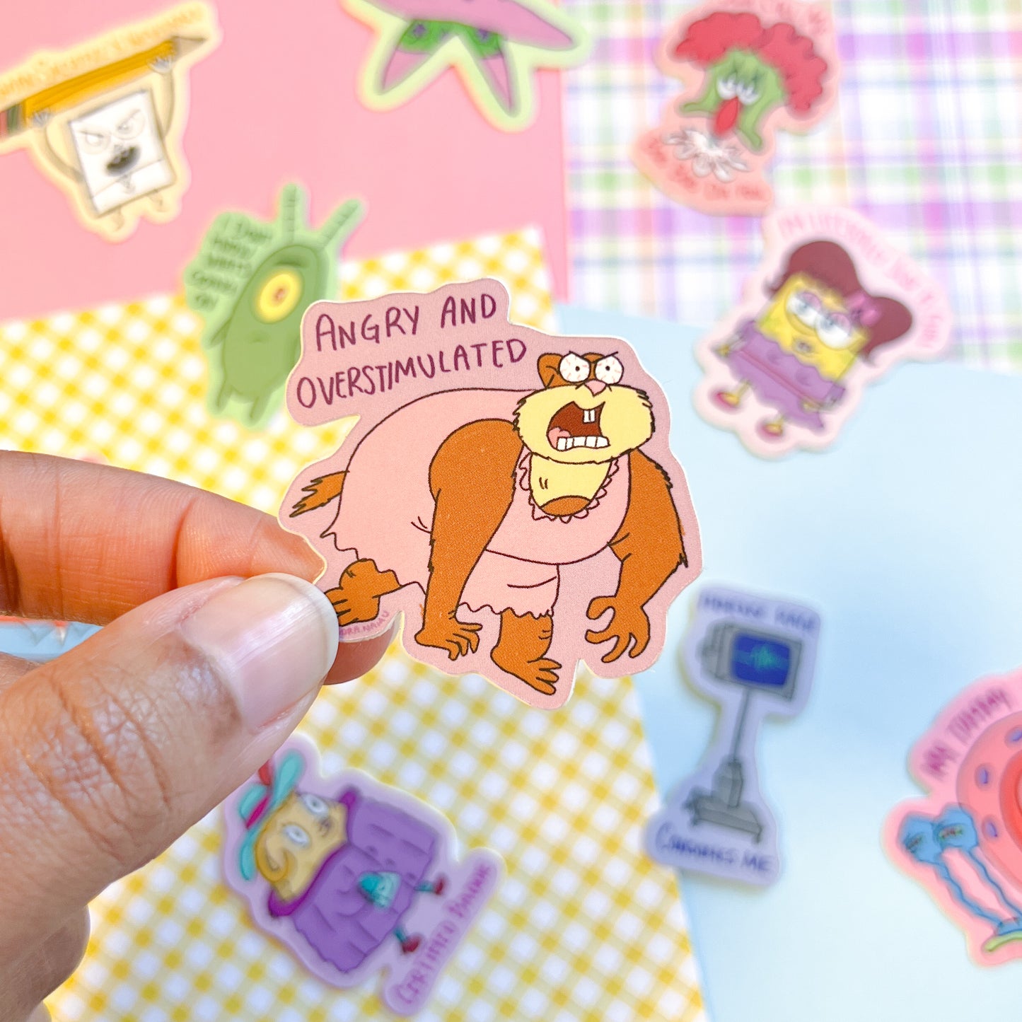 Sponge and  Friends Existential Crisis Stickers