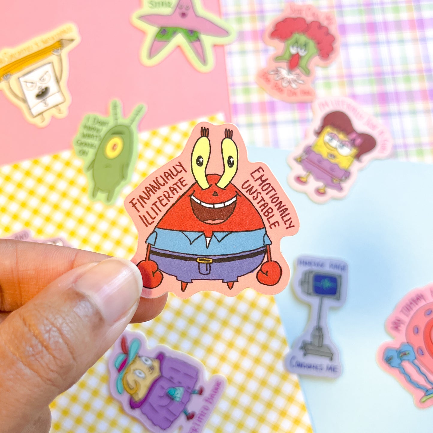 Sponge and  Friends Existential Crisis Stickers
