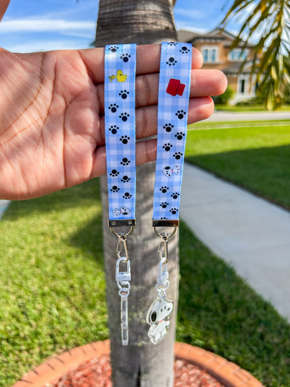 Puppy Wrist Lanyard Keychain and Sticker