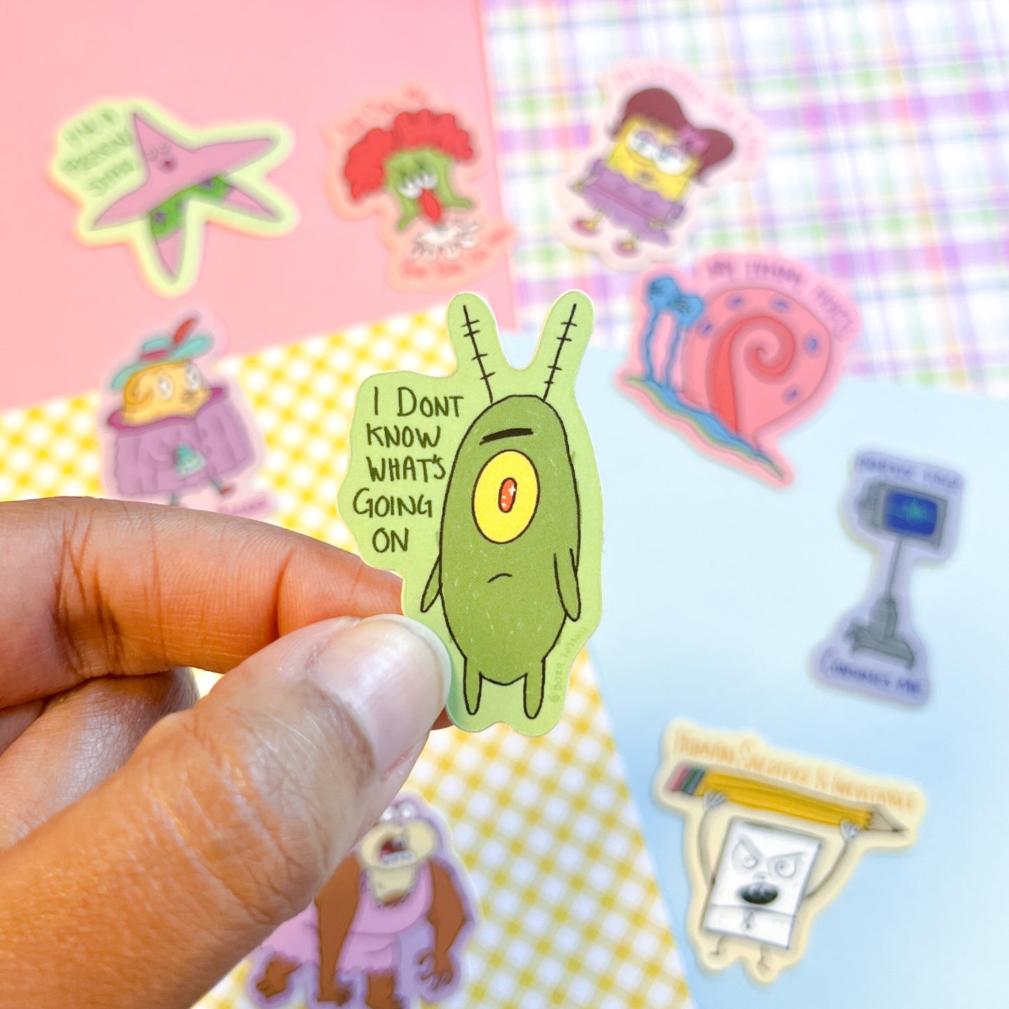 Sponge and  Friends Existential Crisis Stickers